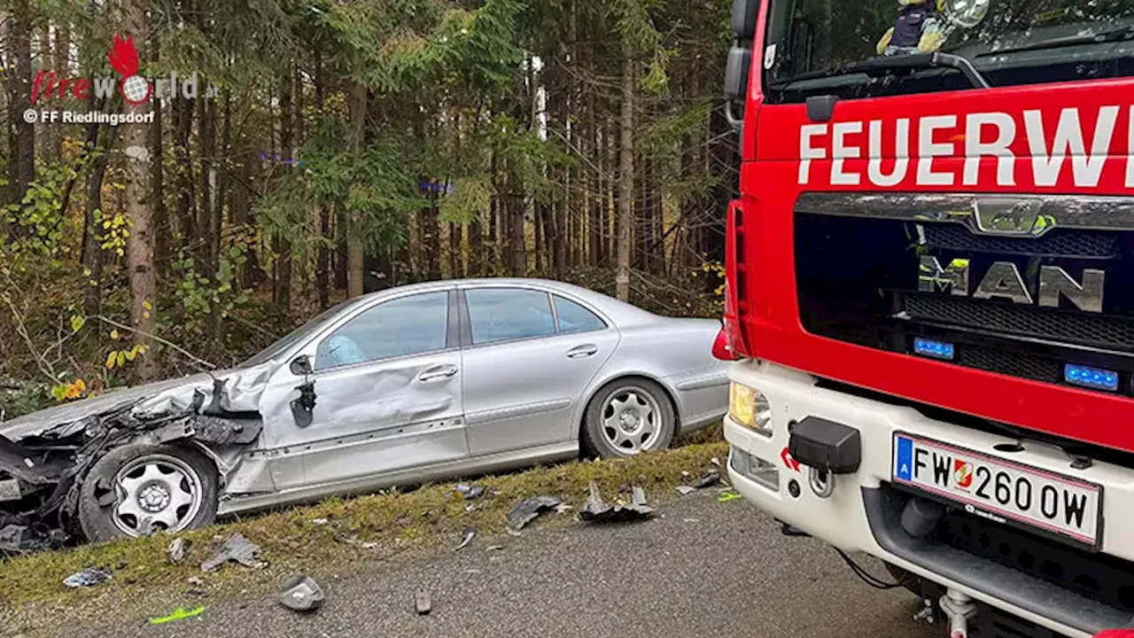 Bgld: Drei Pkw in Kollision auf Güterweg bei Riedlingsdorf verwickelt