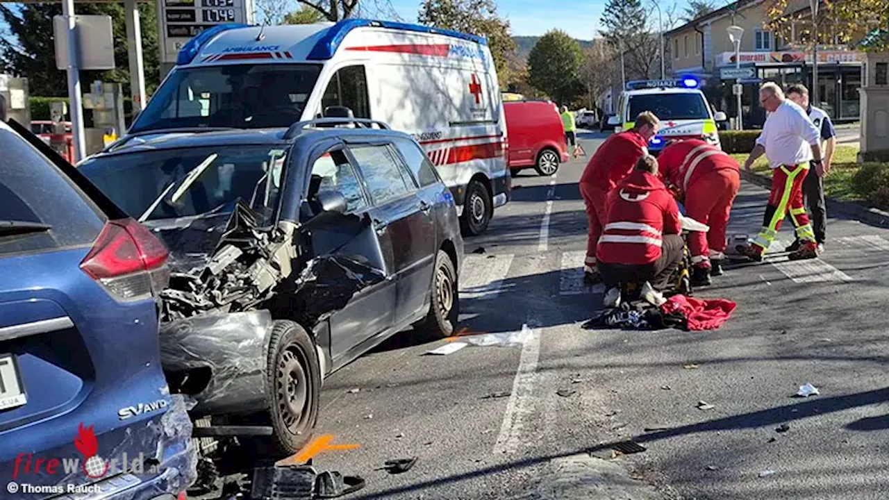 Nö: Verletzter bei Kollision zweier Autos am Allerheiligentag in Gloggnitz