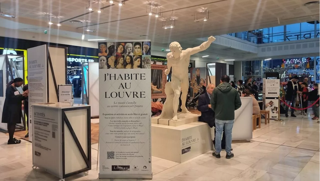 'J'habite au Louvre' : une exposition en plein centre commercial pour rendre l'art plus accessible