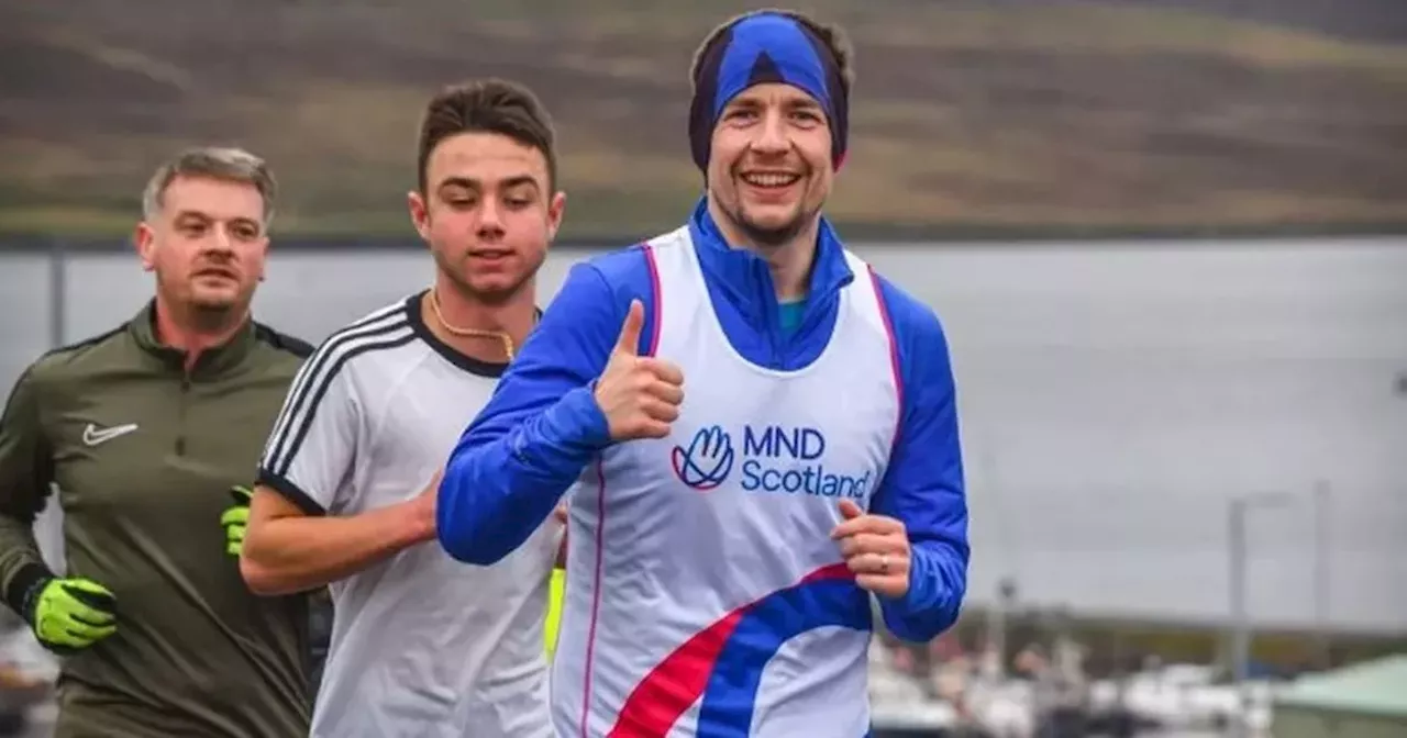 Glasgow man runs seven marathons in seven days after dad's MND diagnosis