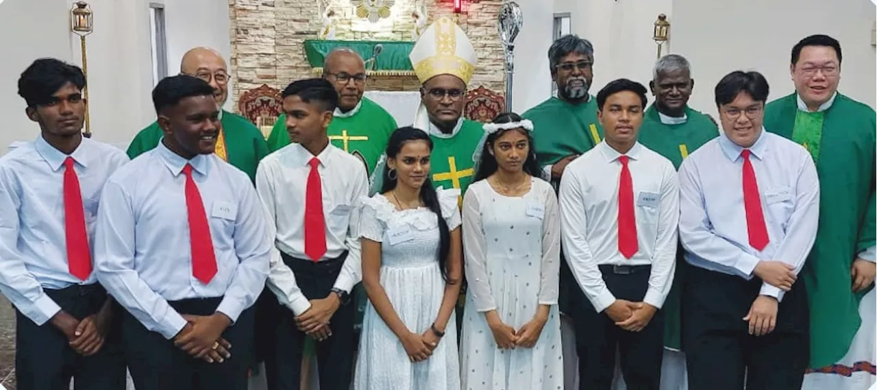 Seven receive Confirmation during St James’ centennial Mass