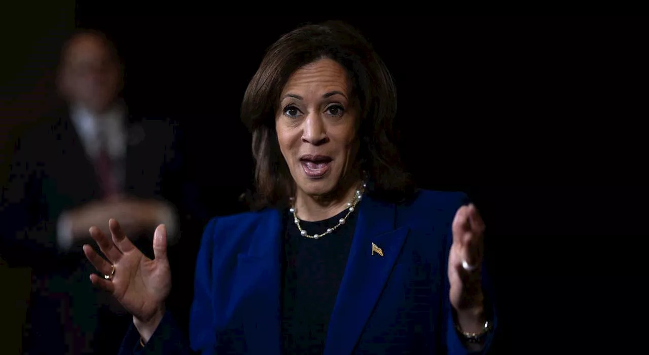 Kamala Harris a un comizio in Wisconsin