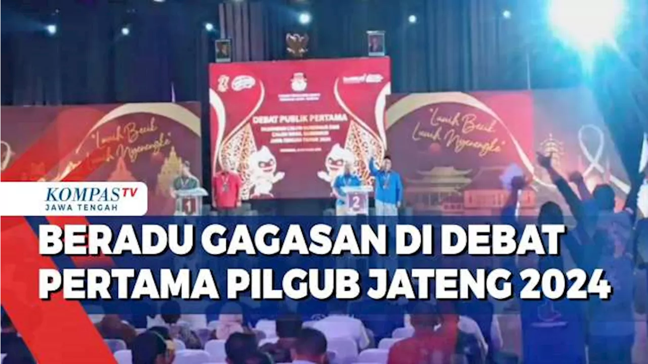 Andika-Hendi dan Luthfi-Taj Yasin Beradu Gagasan di Debat Pertama Pilgub Jateng 2024