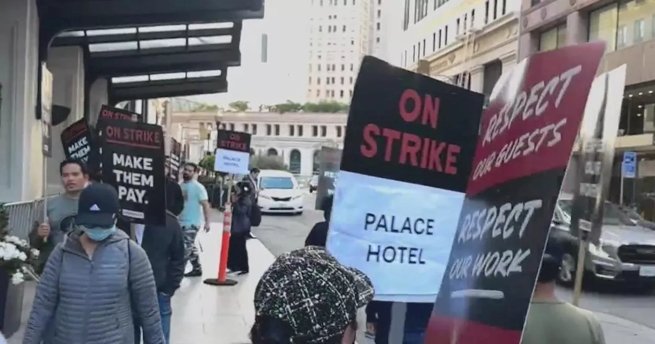 Striking hotel workers in San Francisco arrested after blocking street