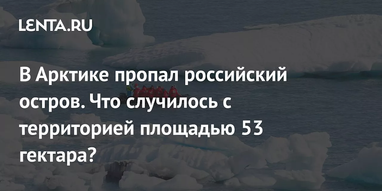 В Арктике пропал российский остров. Что случилось с территорией площадью 53 гектара?