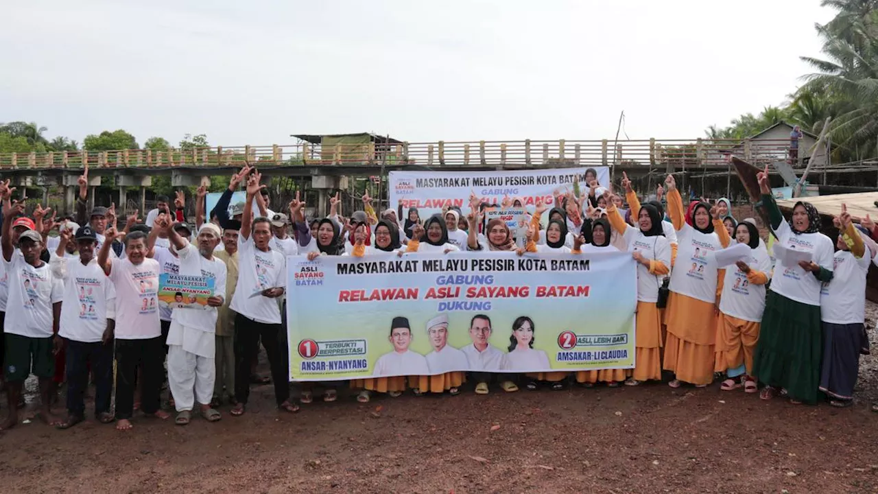 Masyarakat Melayu Pesisir Batam Deklarasi Dukung Ansar-Nyanyang dan Amsakar-Li Claudia di Pikada 2024