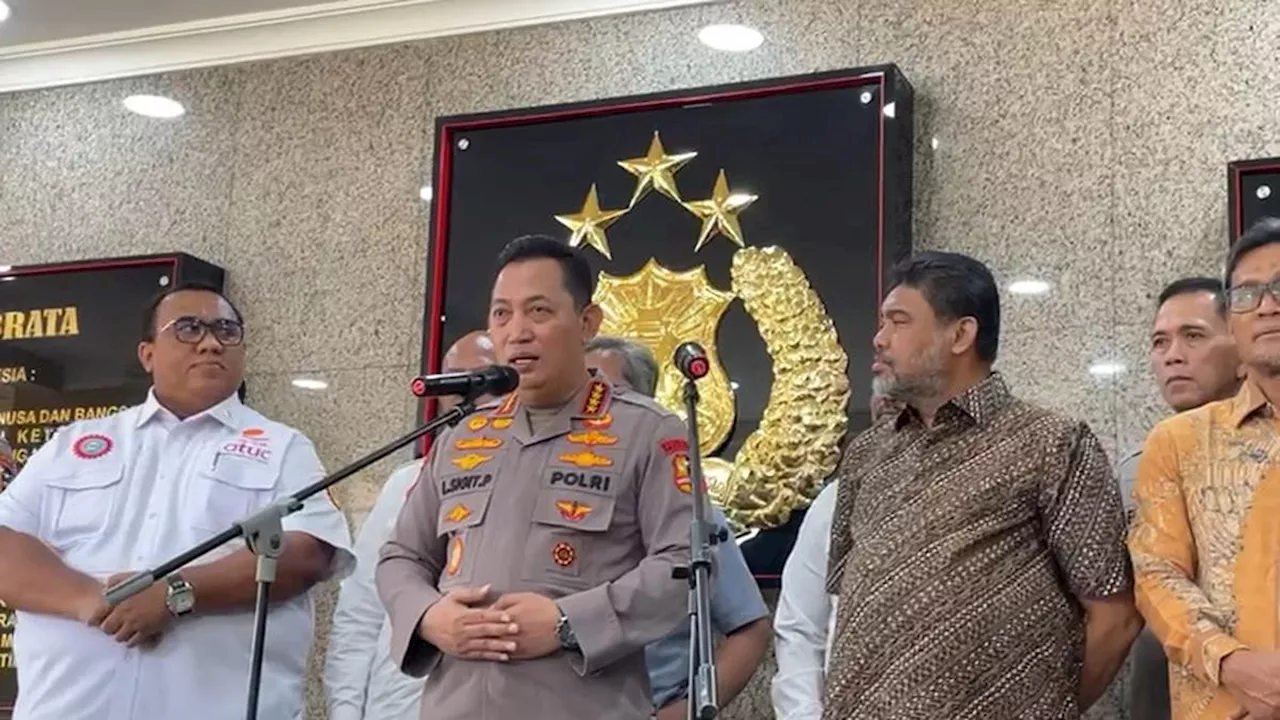 Terima Audiensi Perwakilan Serikat Buruh, Kapolri Ingatkan soal Ketertiban Aksi Demonstrasi