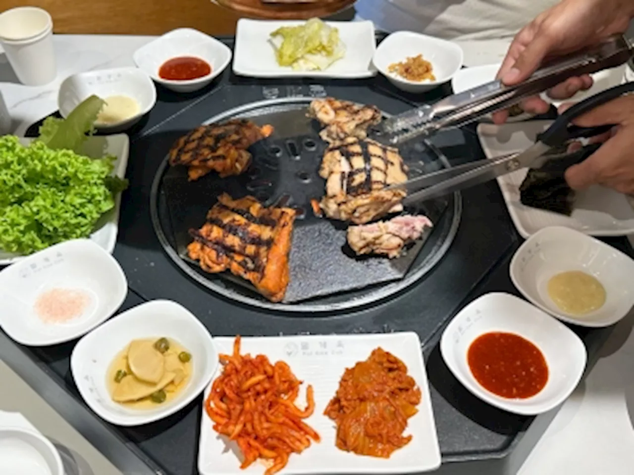 Going beyond typical Korean barbecue fare, Desa Sri Hartamas' Palgaeook Korean BBQ brings chicken to the charcoal grill