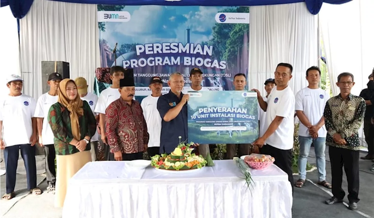 Dukung Upaya Pemerintah akan Energi Terbarukan, AirNav Indonesia Resmikan Instalasi Biogas untuk Masyarakat Tulungagung