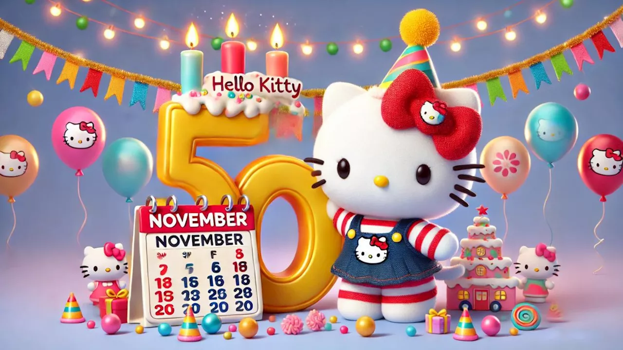 Free November Calendar Printable Featuring Hello Kitty’s 50th Anniversary Celebration