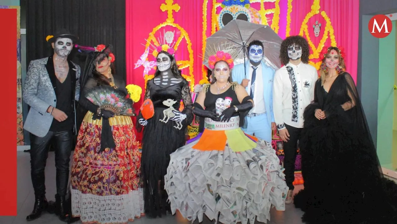 Con desfile hacen de Multimedios Laguna una fiesta del Día de Muertos