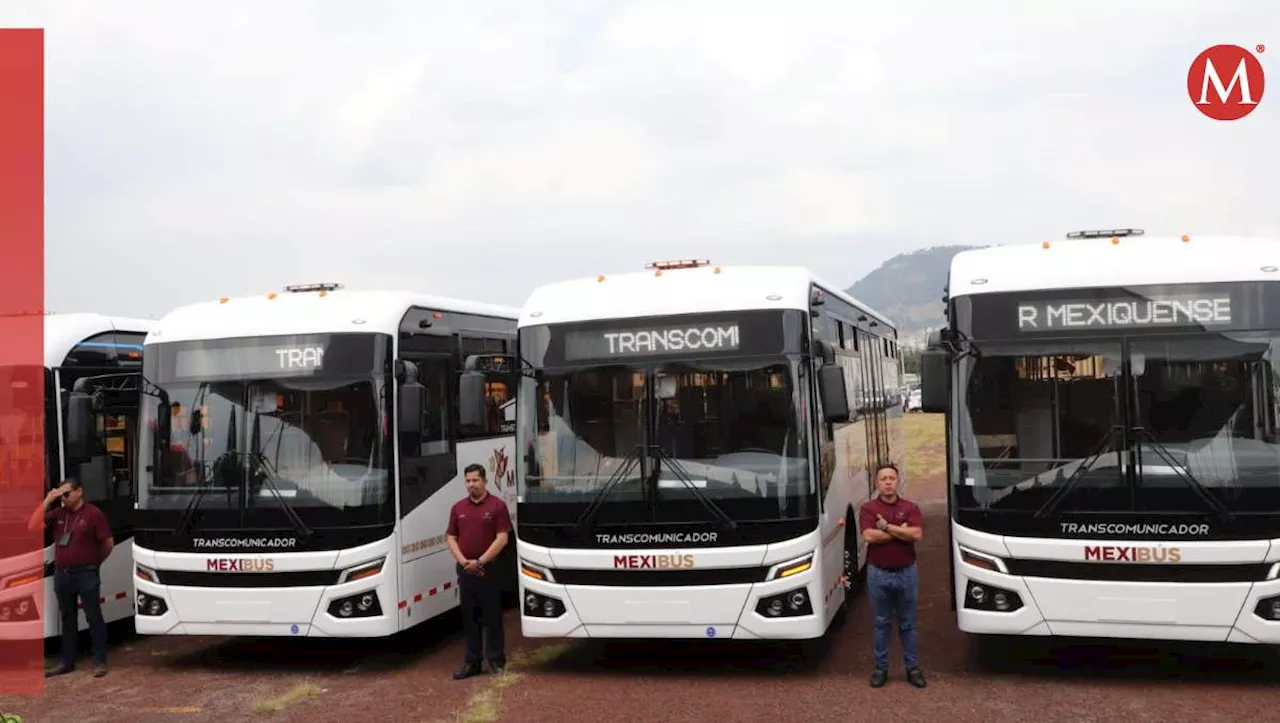 Entregan 15 autobuses eléctricos para Línea 2 del Mexibús