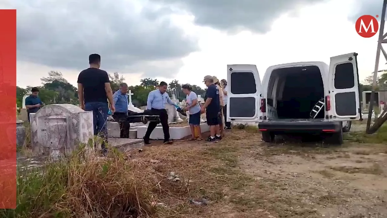 Hombre pierde la vida al pie de la tumba de sus suegros en Tampico