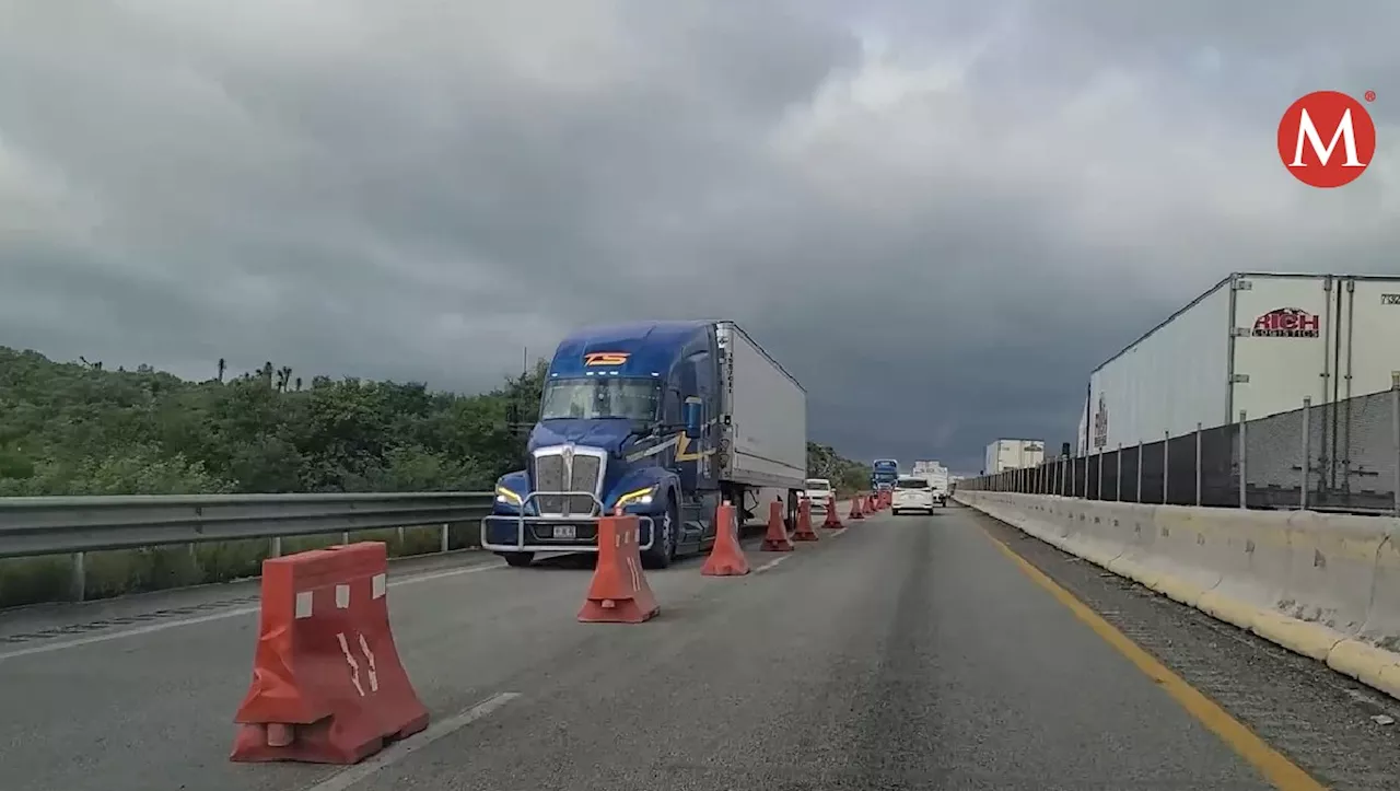 Liberan tráfico de autopista Monterrey-Nuevo Laredo tras exhorto