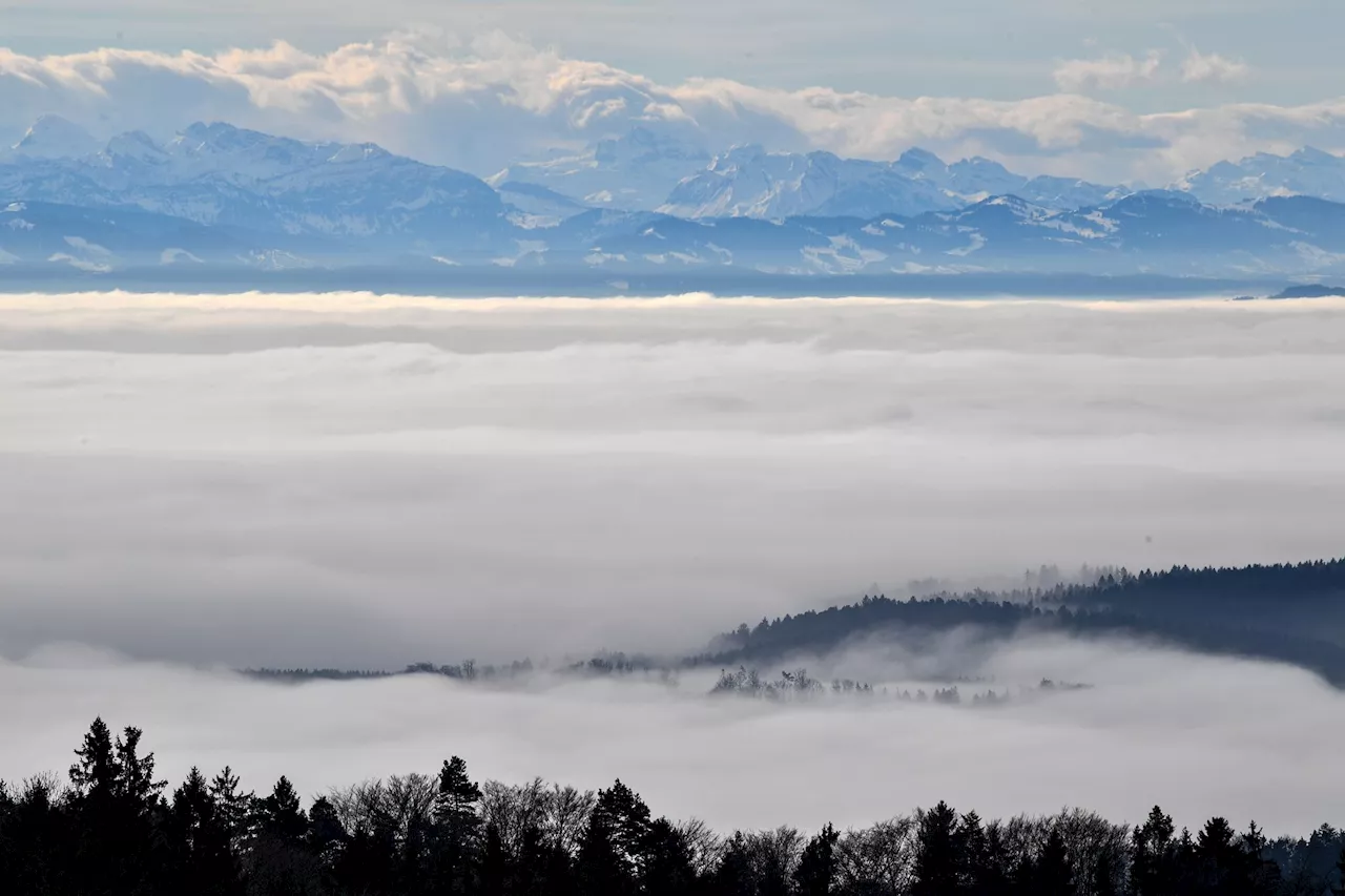 Sonne in den Bergen, Nebel im Tal - November beginnt mild