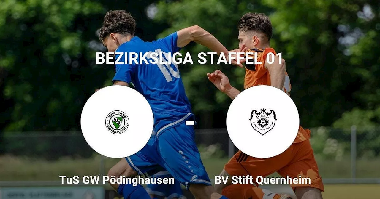 BV Stift Quernheim erringt knappen Erfolg gegen TuS GW Pödinghausen