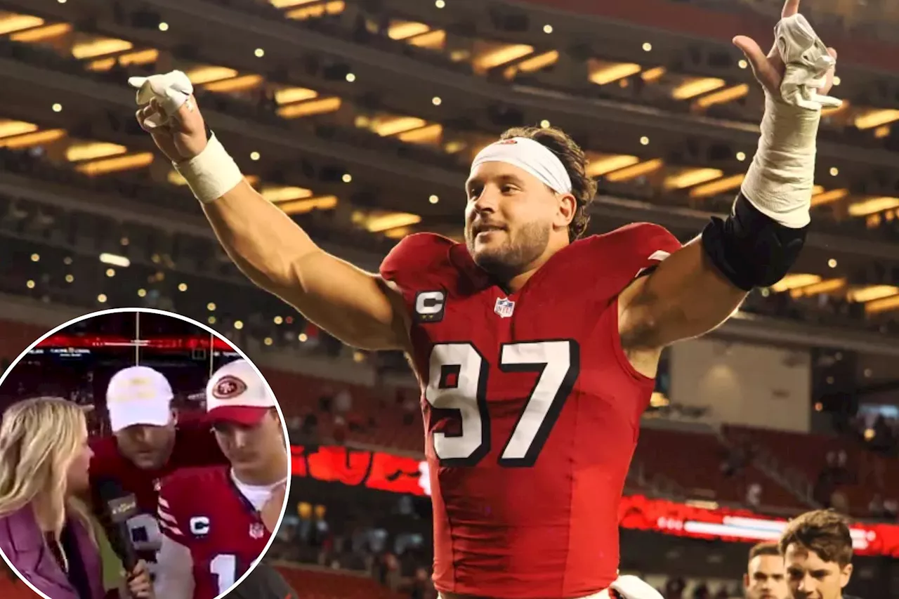 NFL weighing potential fine for Nick Bosa's MAGA hat moment on NBC