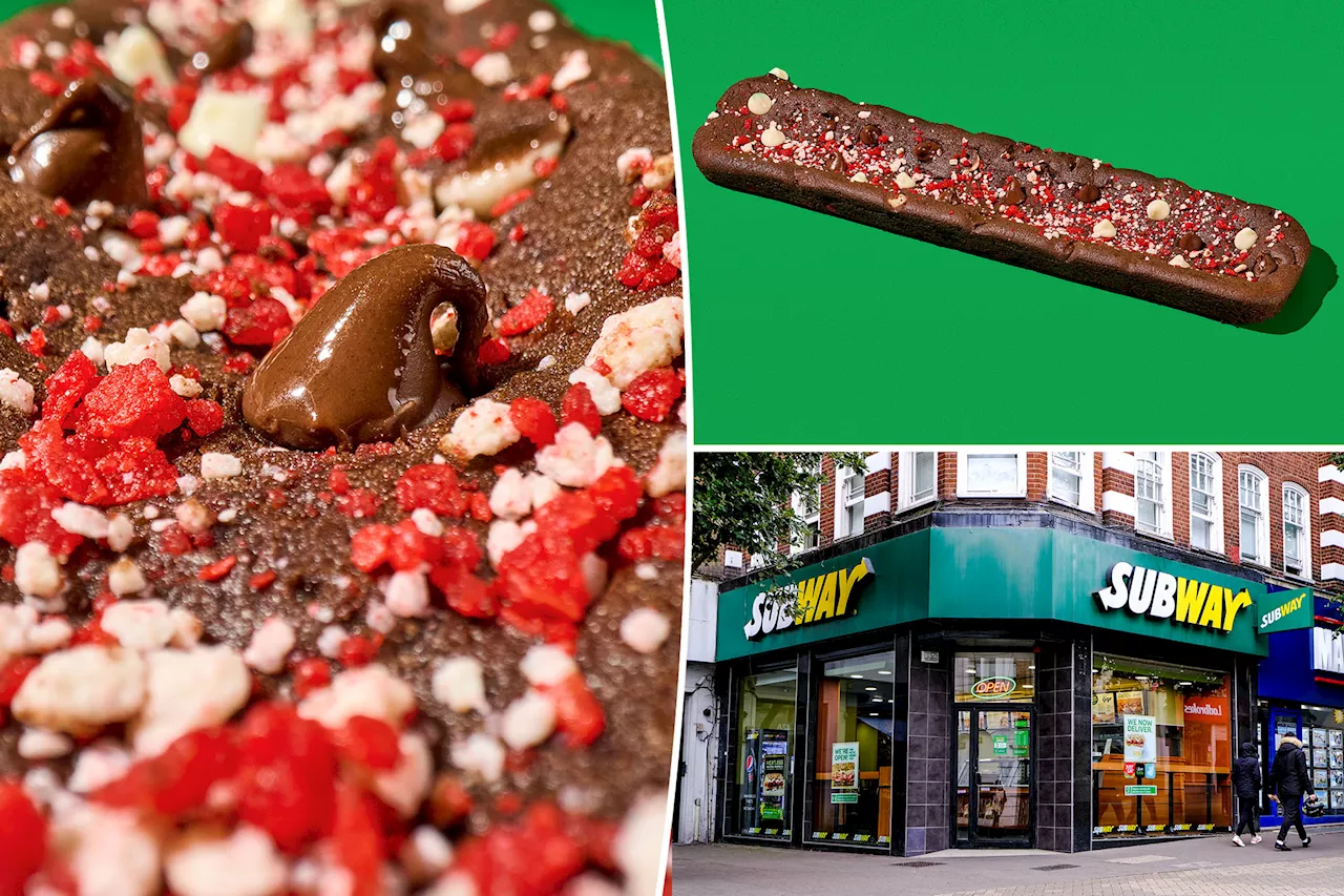 Subway unveils festive footlong cookie for the holidays — with a staggering calorie count