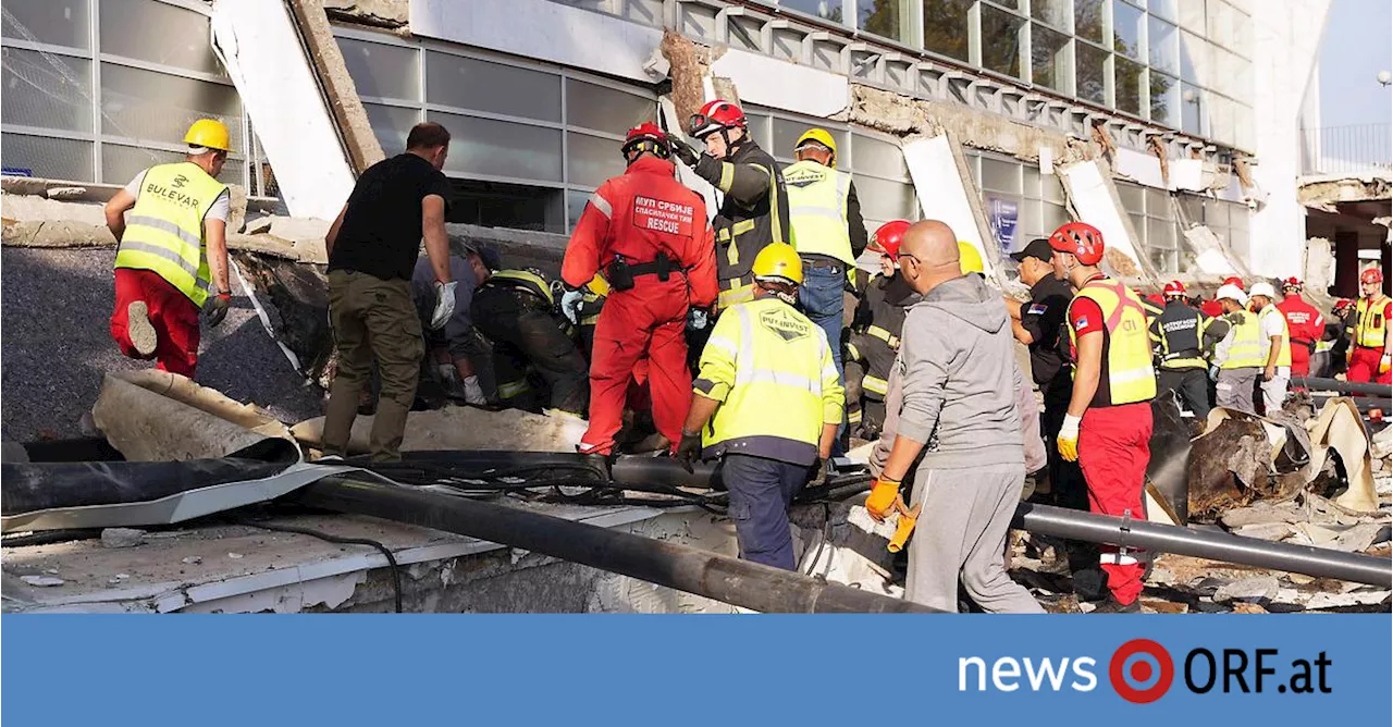 Serbien: Viele Tote bei Dacheinsturz in Bahnhof