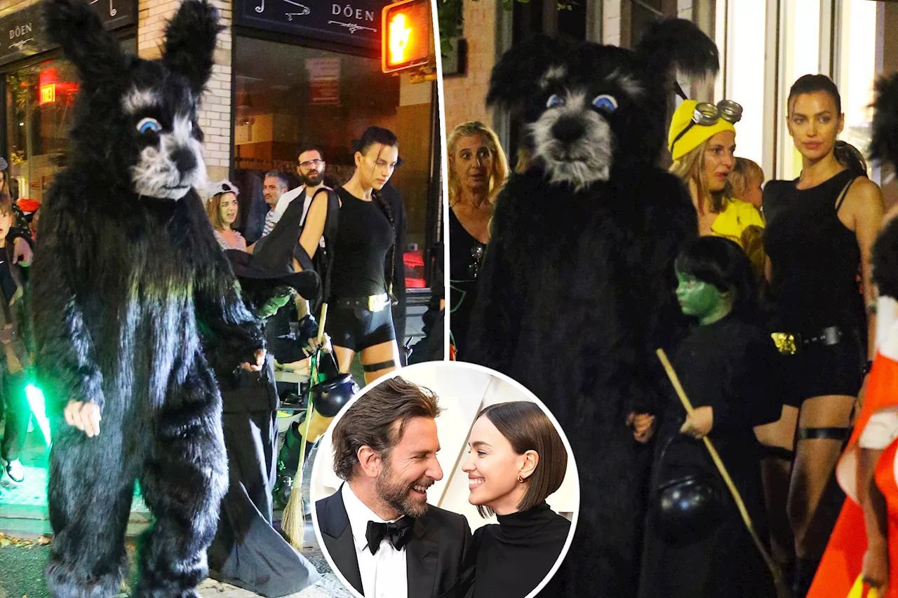 Exes Bradley Cooper and Irina Shayk reunite for Halloween trick-or-treating with daughter Lea, 7, in NYC