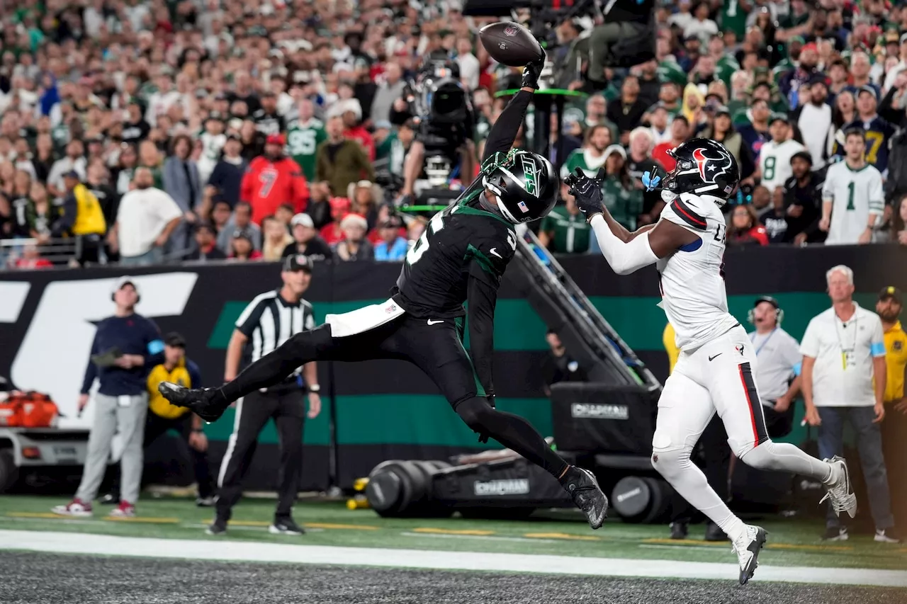 Garrett Wilson makes eye-popping TD catch, Jets beat Texans to snap 5-game skid