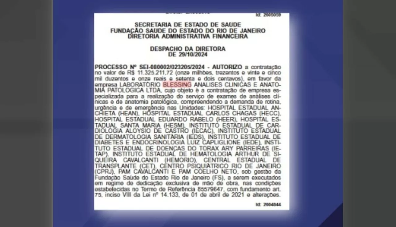 Laboratório Blessing é contratado pela Fundação Saúde para lugar da PCS Saleme