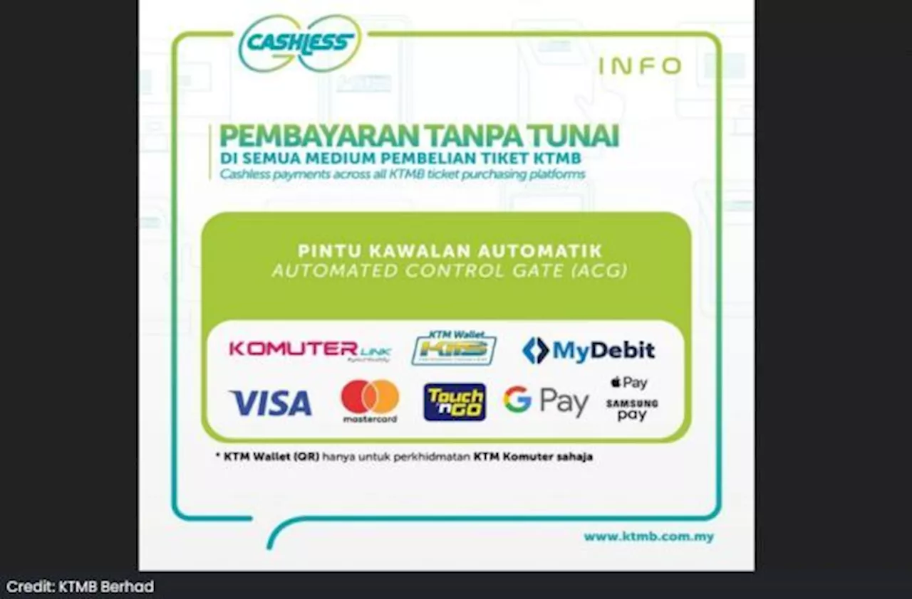 KTMB set to go fully cashless starting Jan 1, 2025