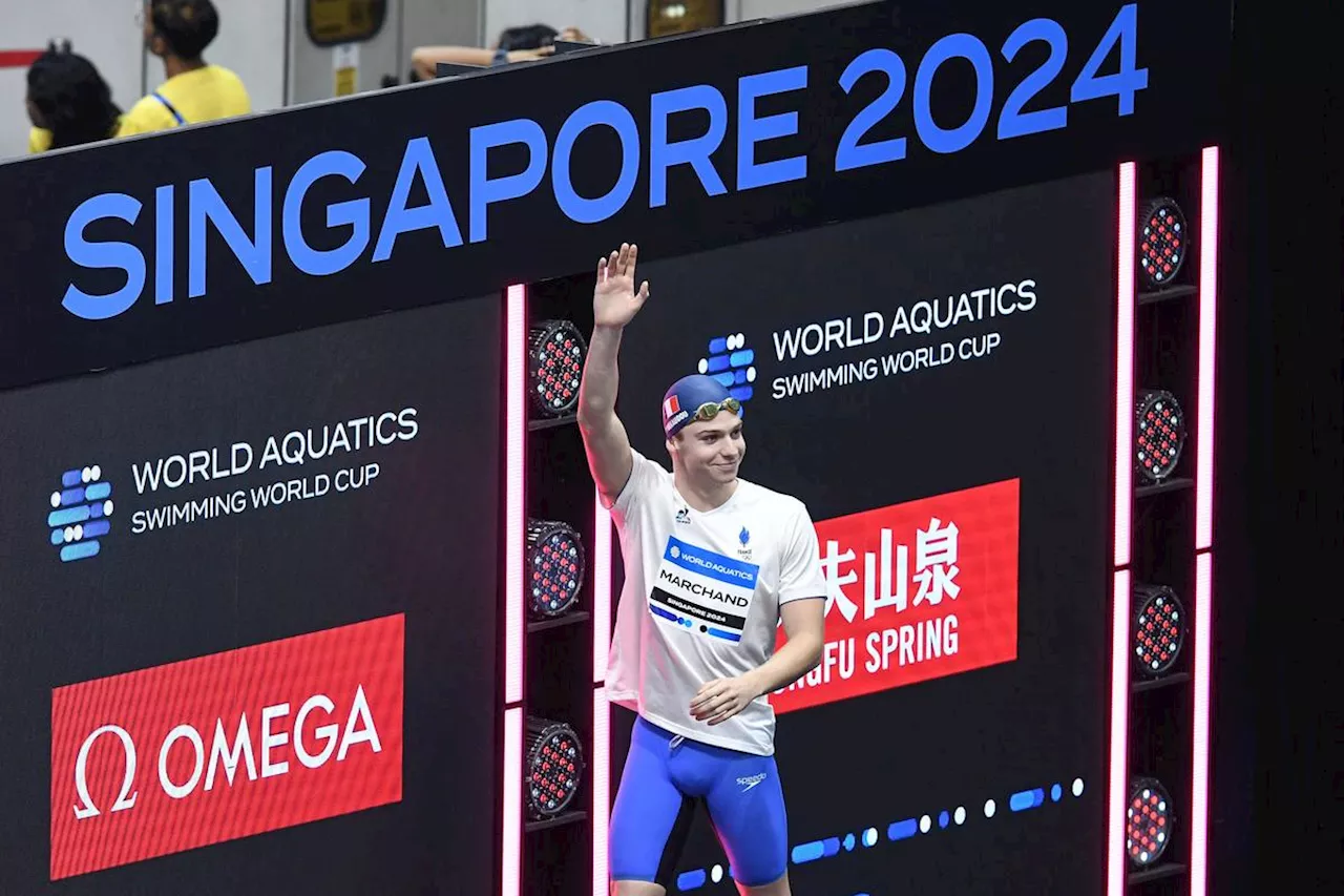 Natation. Léon Marchand pulvérise le record du monde sur 200 mètres quatre nages en petit bassin