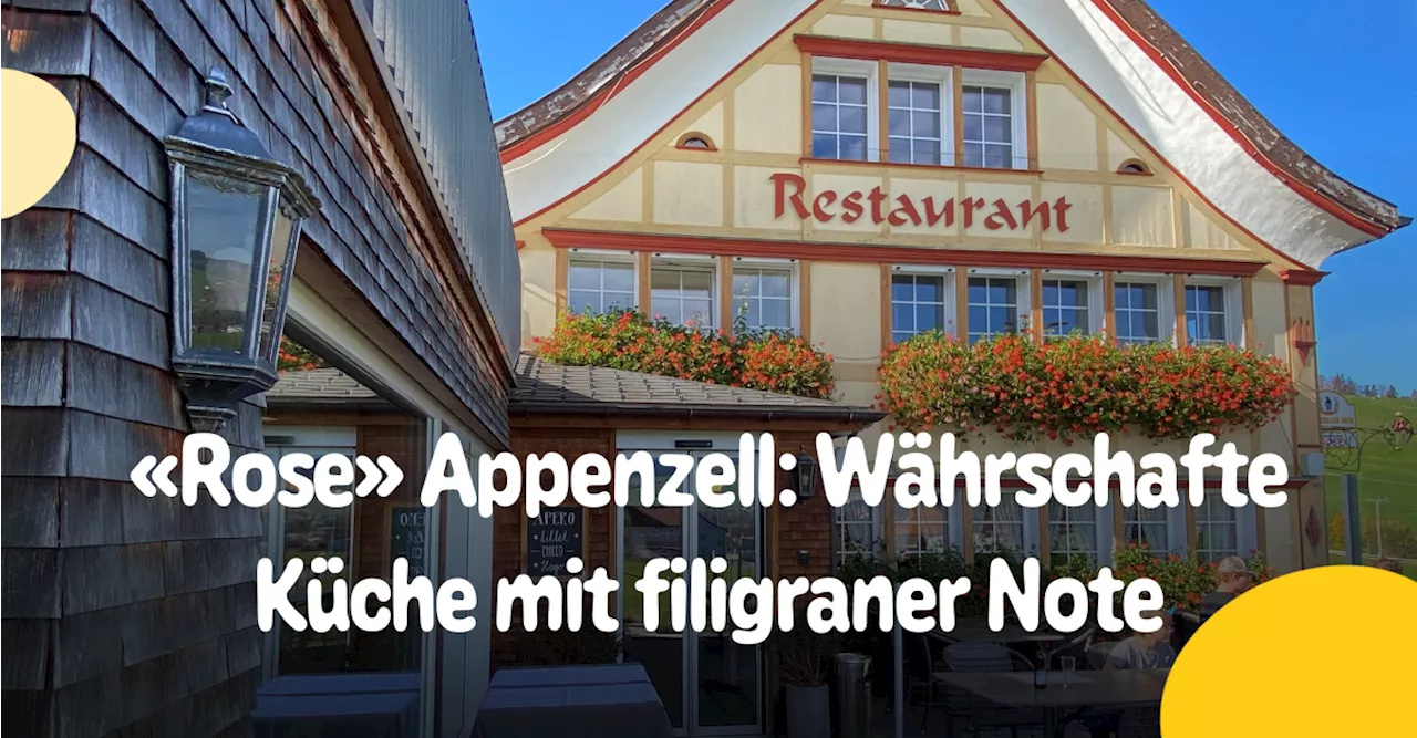 Restaurant Rose in Appenzell: Schon die Salatsauce zeigt die Verbundenheit zur Heimat