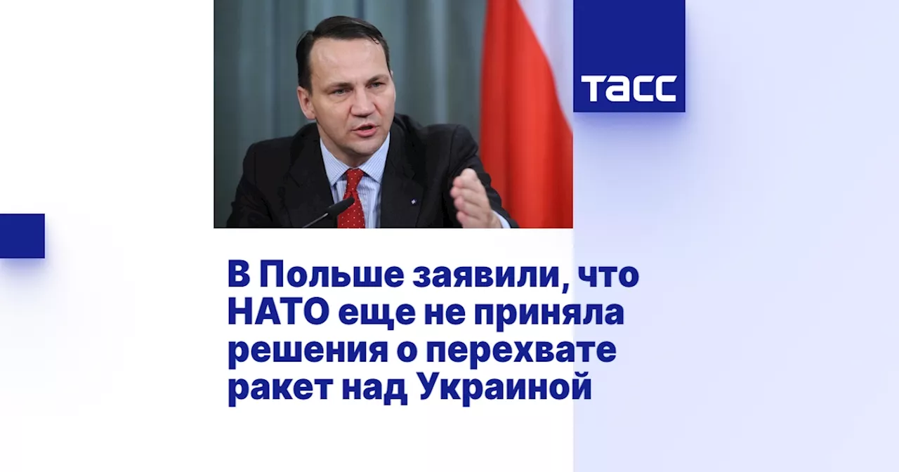 В Польше заявили, что НАТО еще не приняла решения о перехвате ракет над Украиной