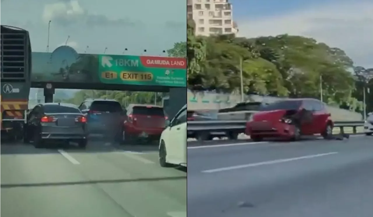 [Video] Kemalangan Beberapa Kenderaan Gara-Gara Tak Jaga Jarak Di Lorong Kanan Undang Perhatian