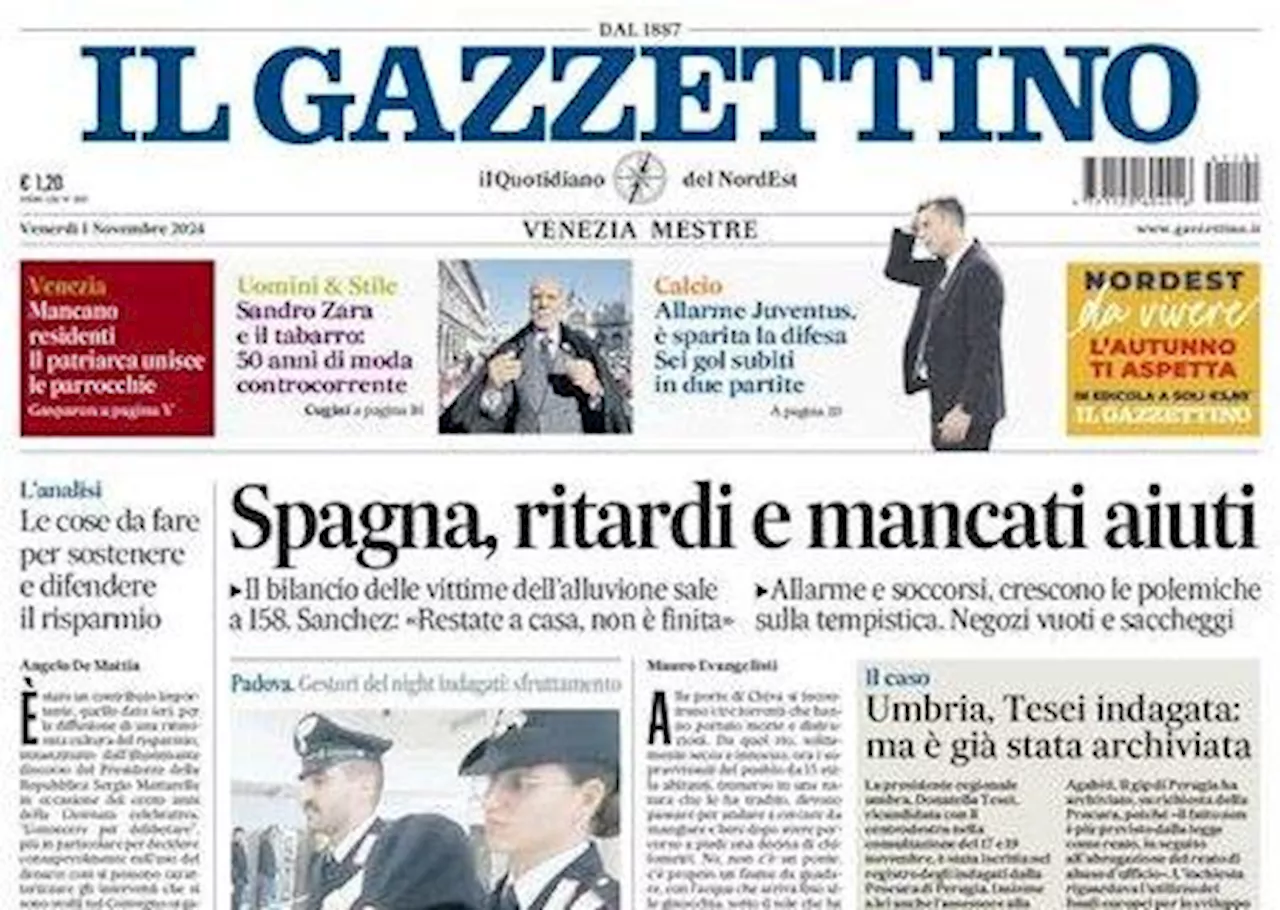 Il Gazzettino: 'Allarme Juventus, è sparita la difesa: sei gol subiti in due partite'