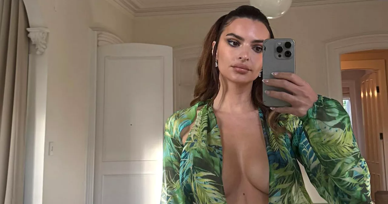 Emily Ratajkowski Pays Homage to J.Lo’s Iconic Versace Dress