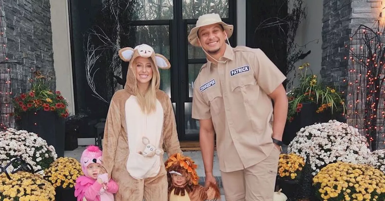 Patrick and Brittany Mahomes Reveal Zoo-Themed Costumes With Kids for Halloween