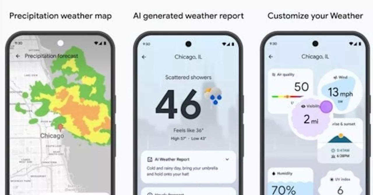 تعرف على تطبيق الطقس المدعوم بالذكاء الاصطناعى من جوجل
