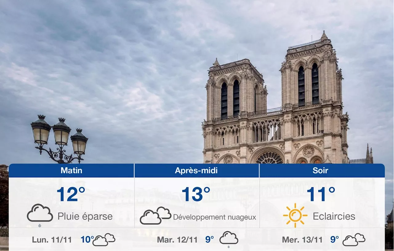 Météo Paris: prévisions du dimanche 10 novembre 2024