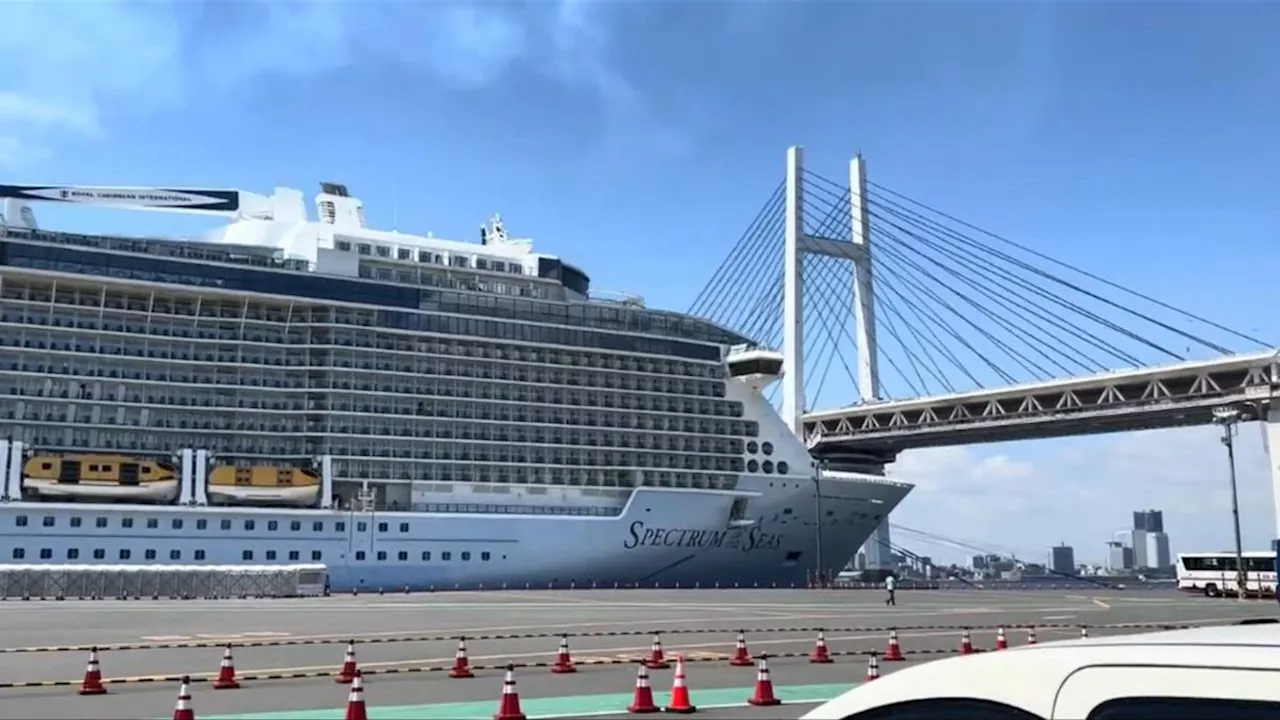 Spectrum of the Seas cruise ship stuck in Japan back on the ocean heading to Shanghai