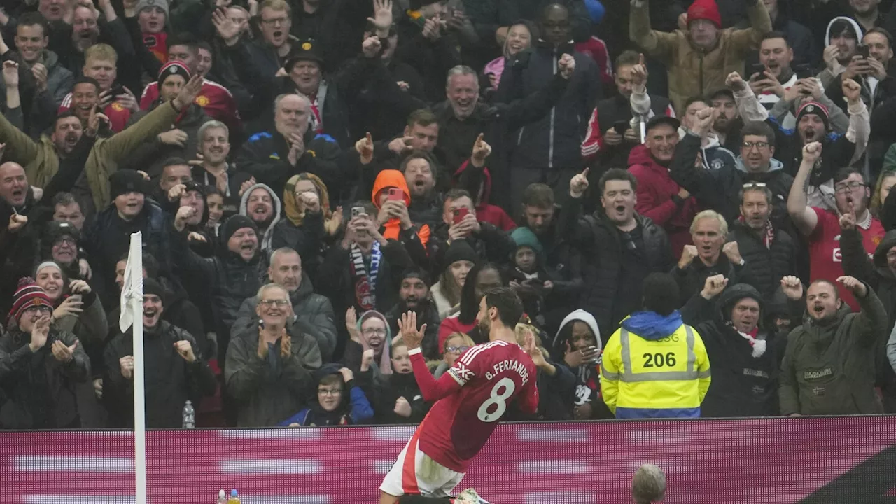 Bruno Fernandes scores brilliant goal in landmark game for Man United against Leicester