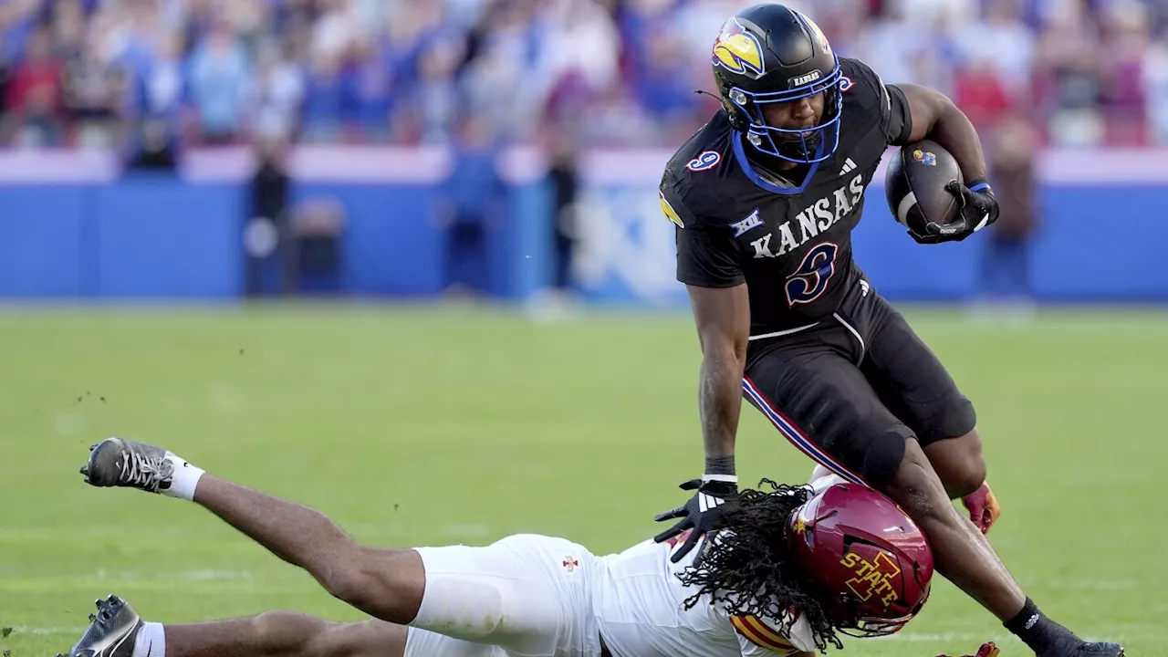 Devin Neal sets Kansas career rushing records in 45-36 victory over No. 17 Cyclones