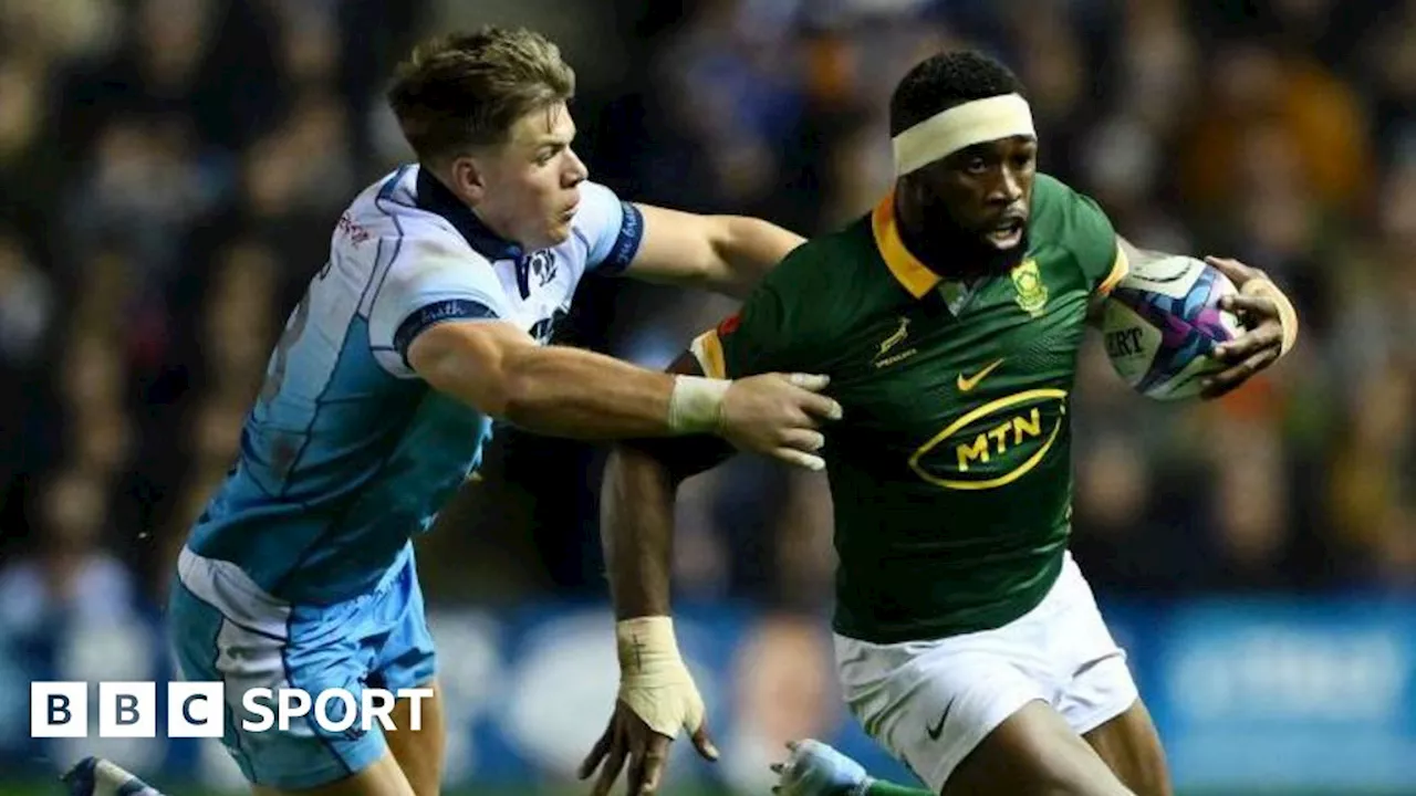 Autumn Nations Series: Scotland beaten by Springboks after controversial red card