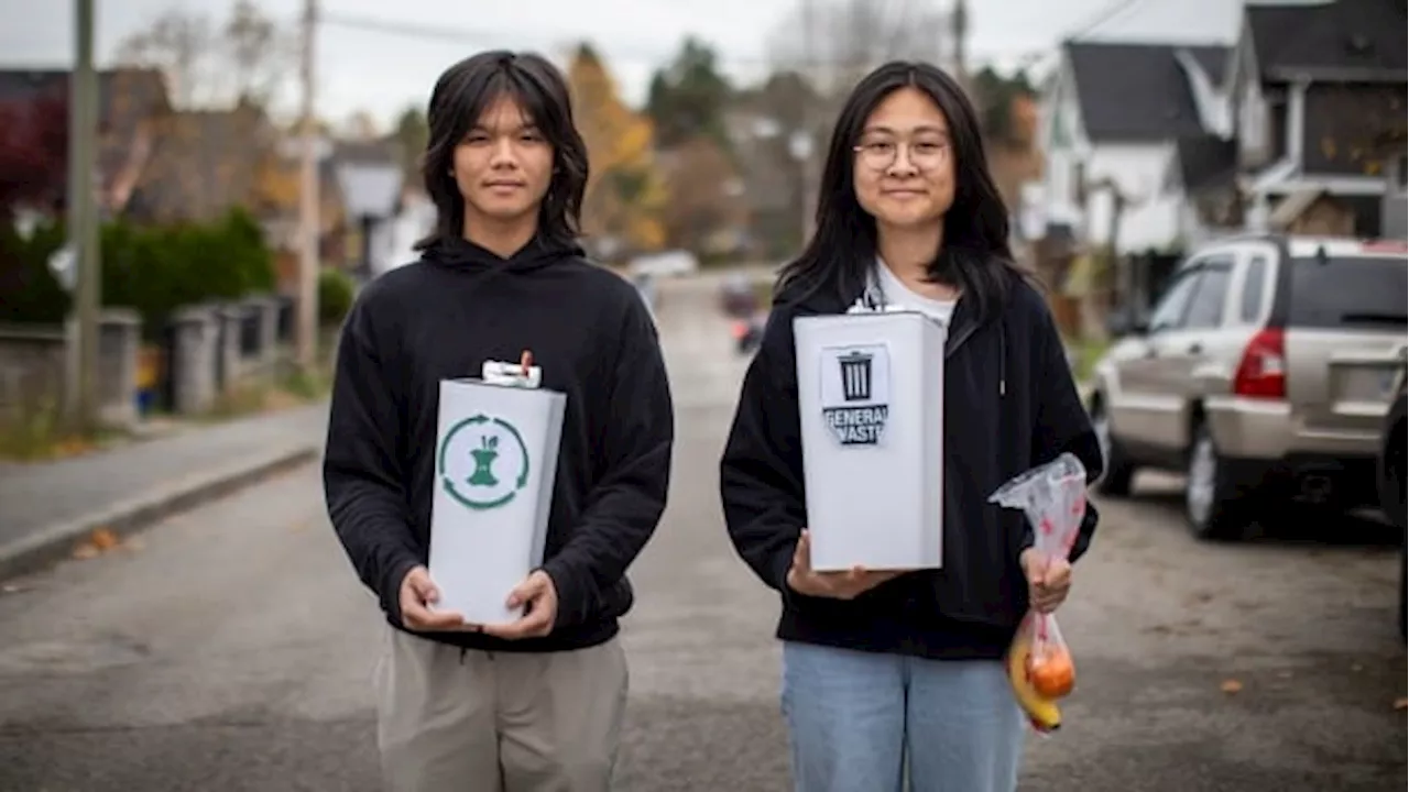 Vancouver high school students create intelligent garbage cans to help sort waste