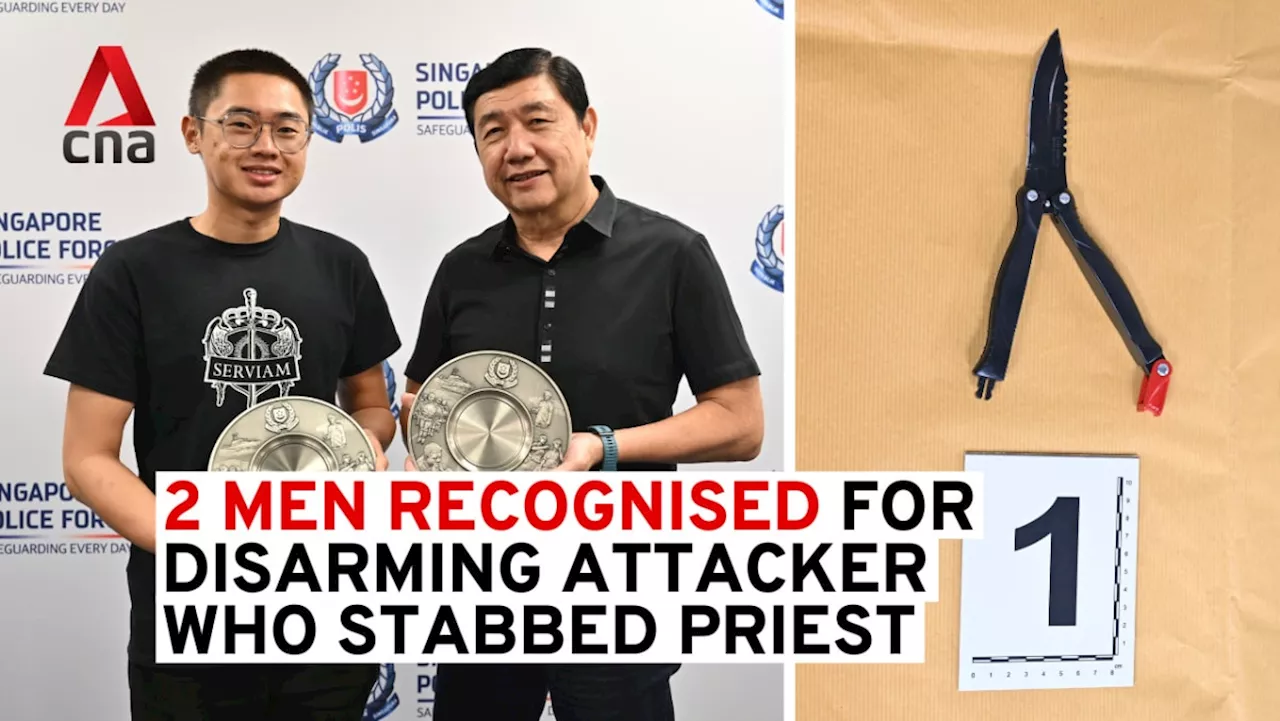 St Joseph's Church priest stabbing: 2 men recognised for helping disarm attacker