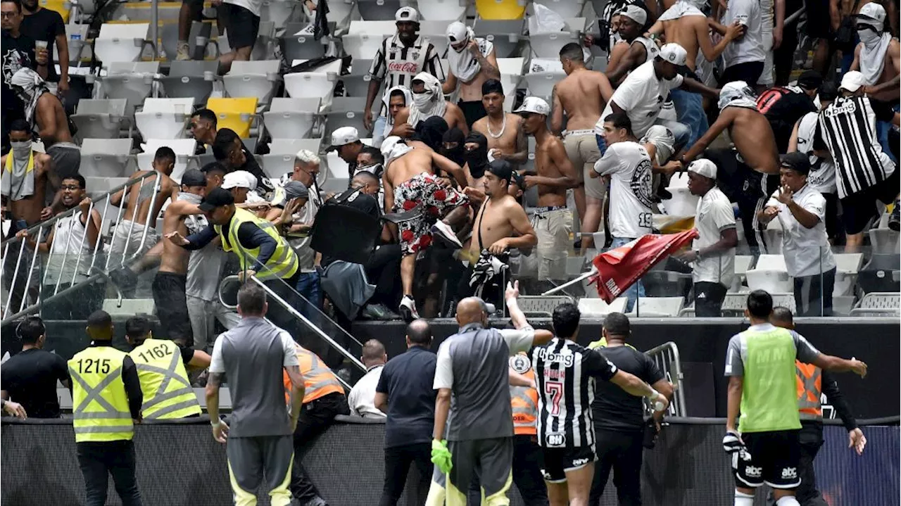 Arena MRV tem confusão generalizada durante final entre Atlético-MG e Flamengo