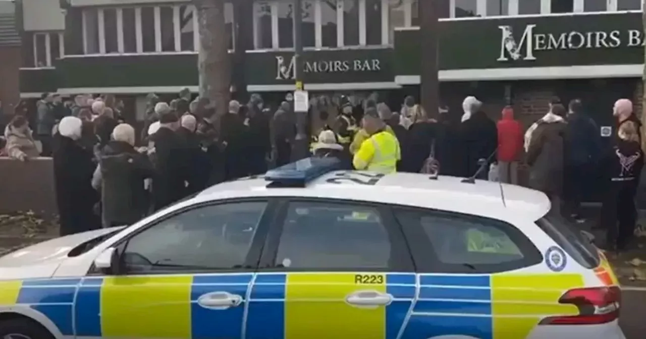 Remembrance Day event turns into chaos as man arrested and crowd yell