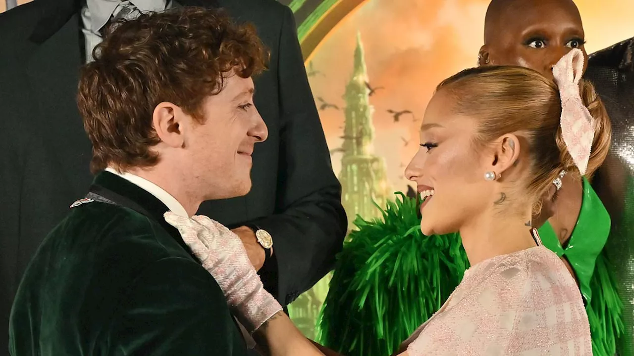 Fans go wild as Ariana Grande and boyfriend Ethan Slater share sweet moment before Wicked premiere