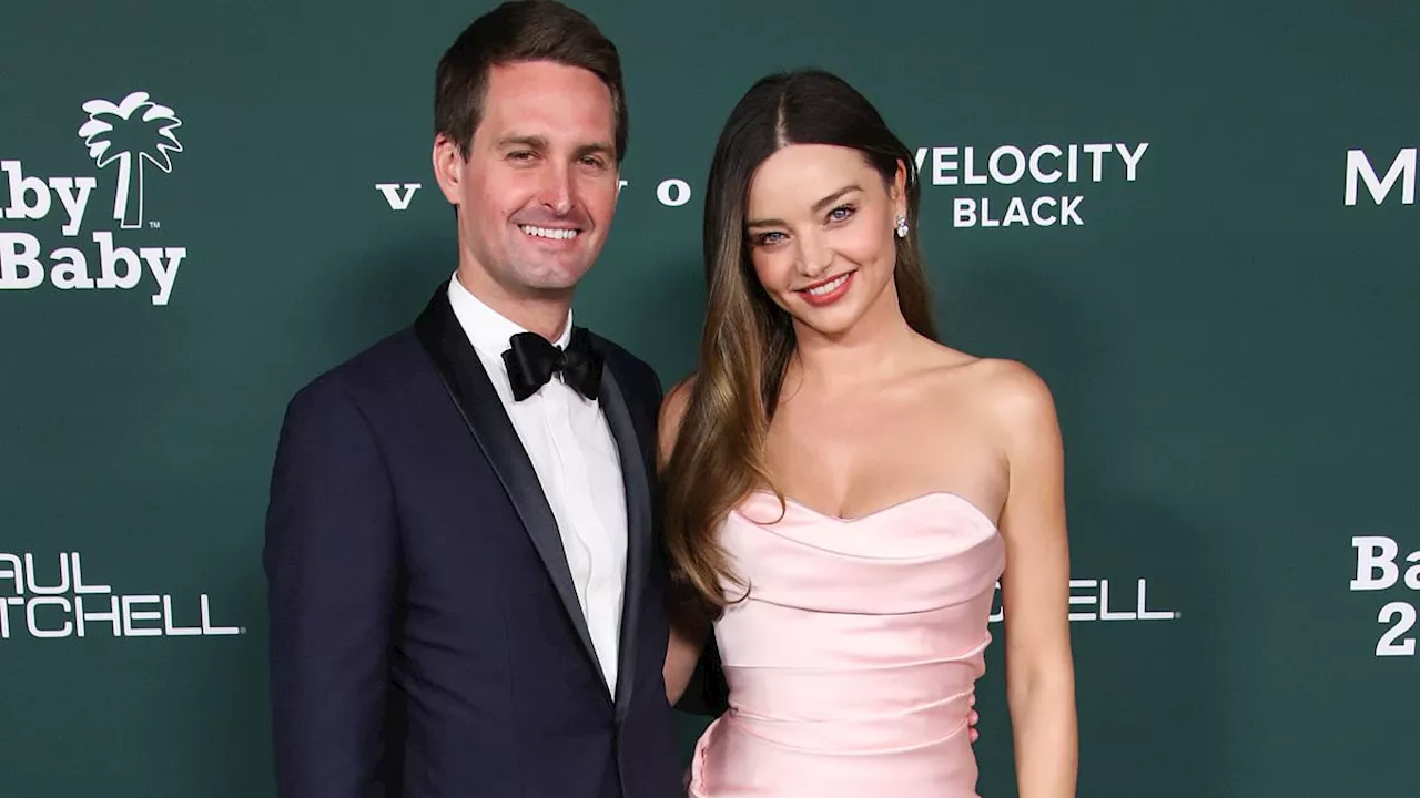 Miranda Kerr shows off slender postpartum figure at Baby2Baby gala with husband Evan Spiegel