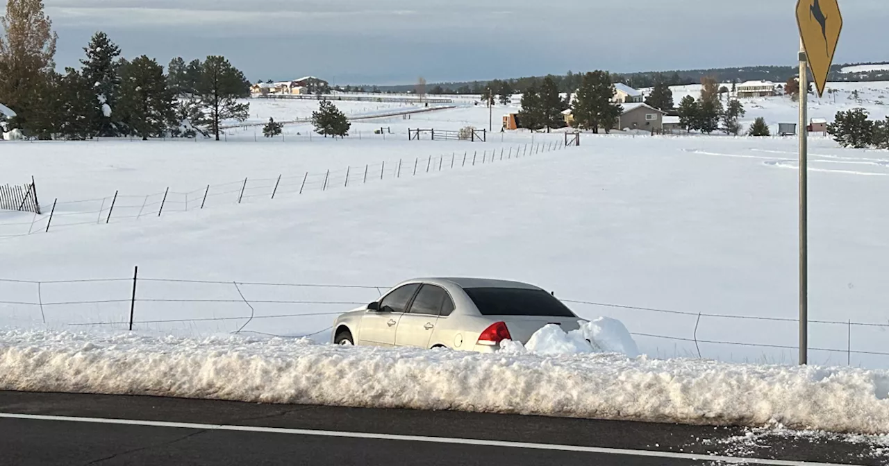 Volunteers work to dig out stranded cars in Elizabeth, Limon after historic snowstorm