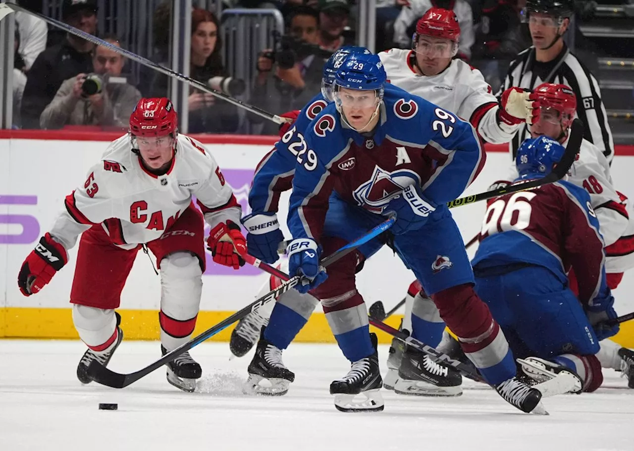 Avalanche stars power stunning surge, comeback victory against Hurricanes