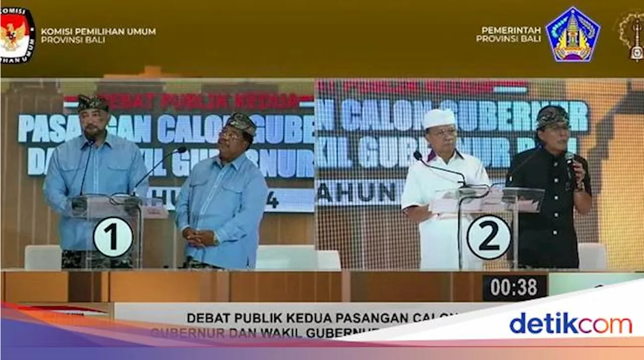 Kala Masalah Piala Dunia U20 hingga Krisis Air Dibahas di Debat Pilgub Bali