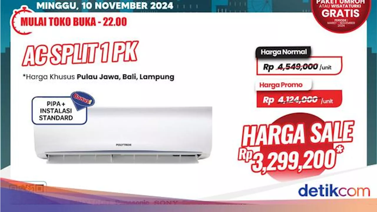 Beli AC Ada Potongan Rp 1 Jutaan di Transmart Full Day Sale